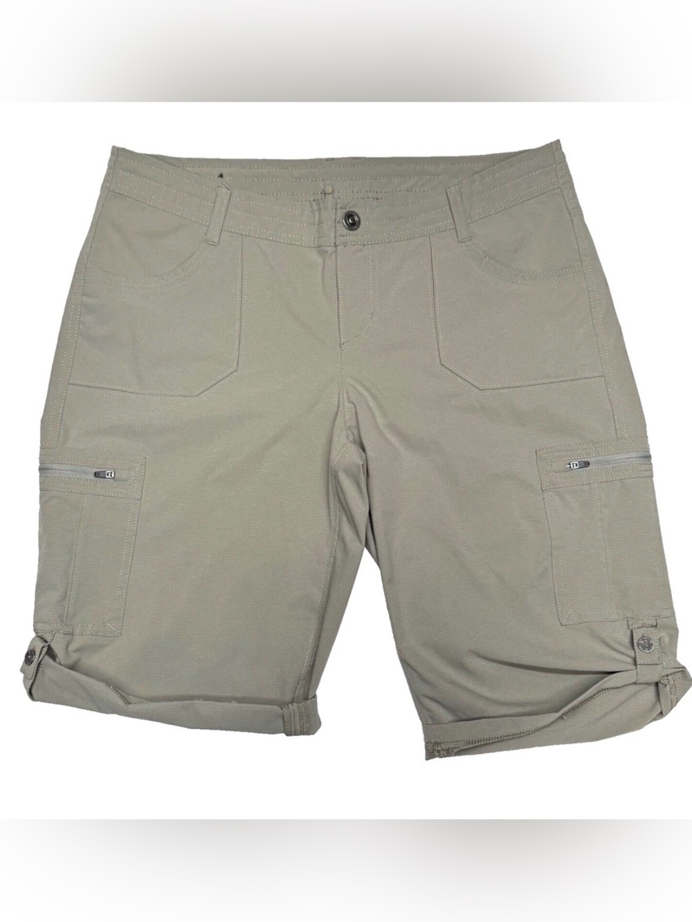 Kuhl Born In The Mountains Shorts Roll Hem  Hiking Outdoor Tan Sz: 20W